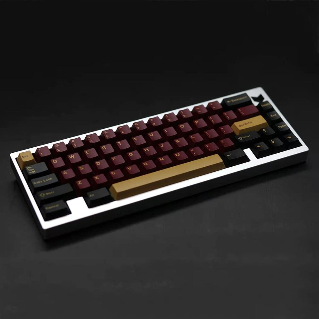 172-Key Doubleshot Keycaps Cherry Profile Red Samurai Keycaps Set Fits 616487104108 Cherry MX Switch Mechanical Keyboards