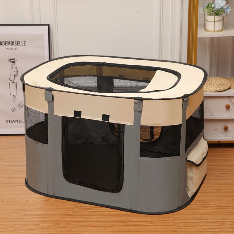 

Pet Supplies House Cat Dog Cage Closed Pet Fence Tent Large Space Baby Cat Delivery Room S:70*55*40CM Grey