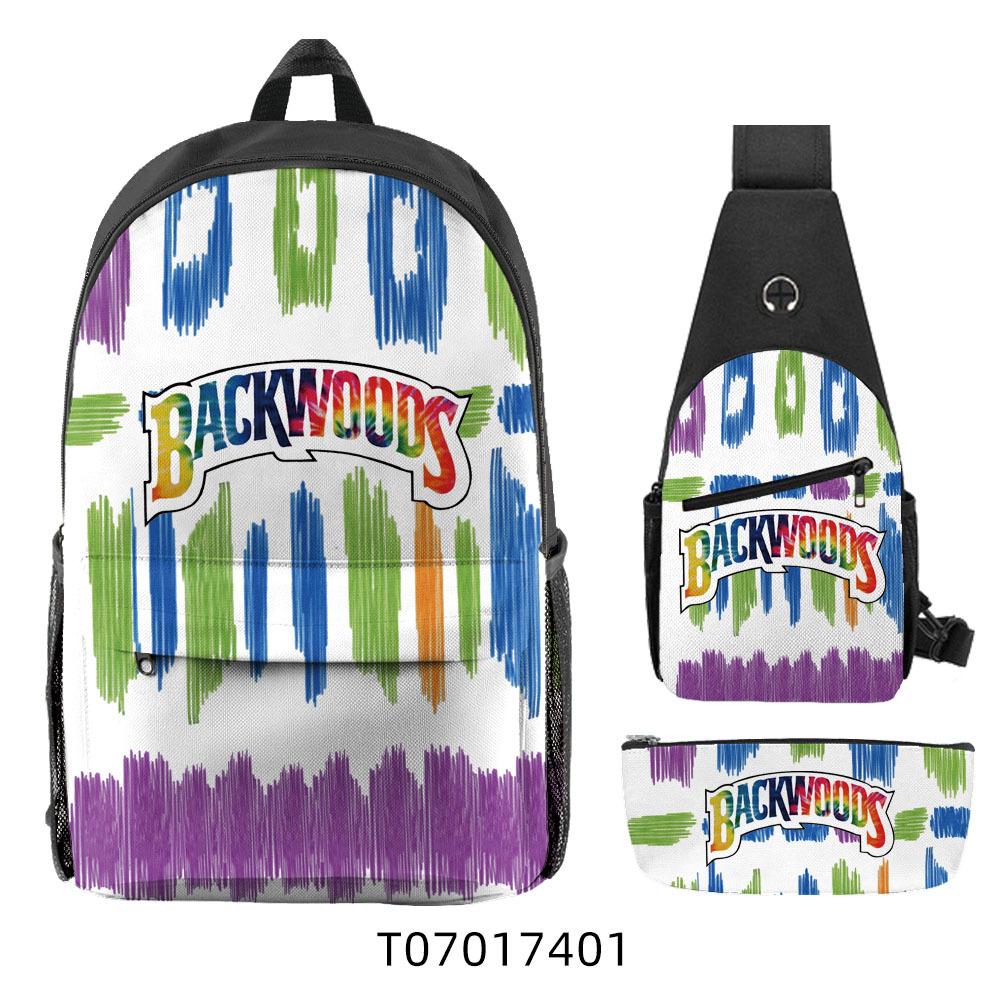 Popular Backwoods Cigar 3D Backpack Campus Student Backpack Travel Bag