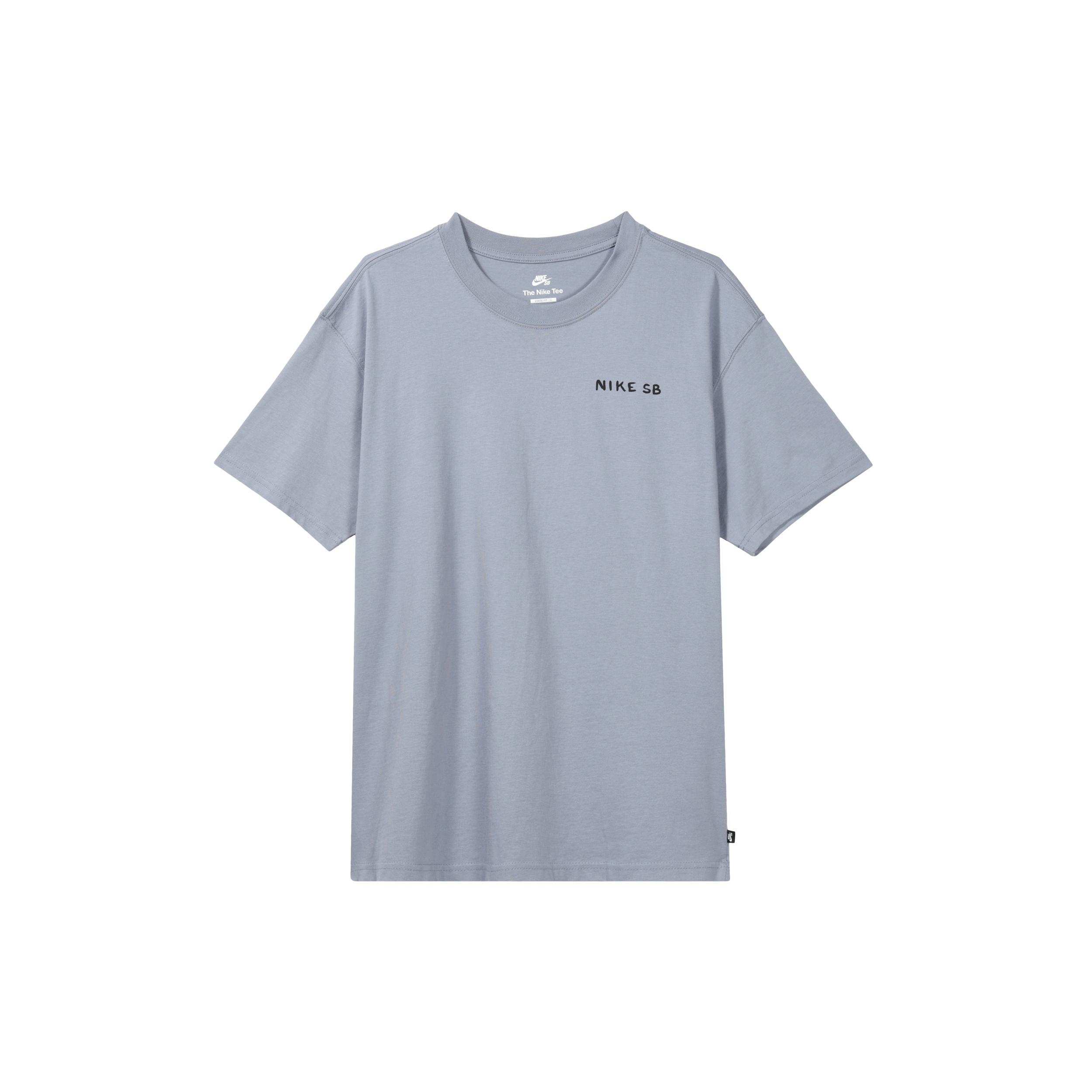 Nike Back Cartoon Printing Round Neck Casual Short Sleeve Blue Men s DR1240-493 S