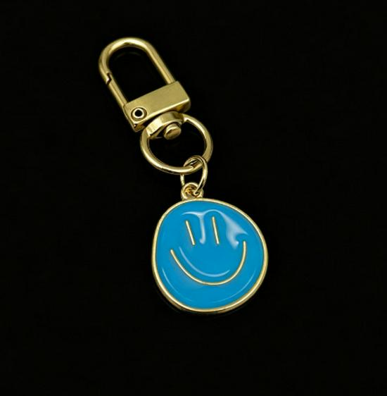 Creative Rainbow Smiley Face Keychain Pendant for Back-to-School