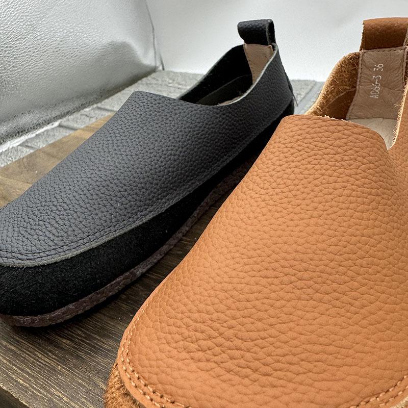 Bodis Genuine Leather Handmade Women's Versatile Soft Sole Flats - Comfortable Vintage Shoes