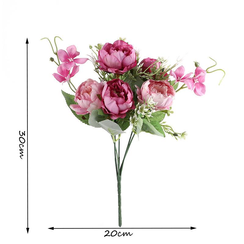 2PCS Artificial Flower Bouquets – For Indoor/Outdoor Gardening, Weddings, and Home Decor