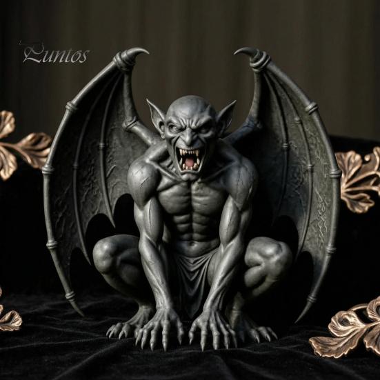 Resin Ornaments for Home Decor Gargoyle Statue, Medieval Gothic Sculpture, Artistic Horror Small Sculptures Windowsill Decorative Craft Office Living