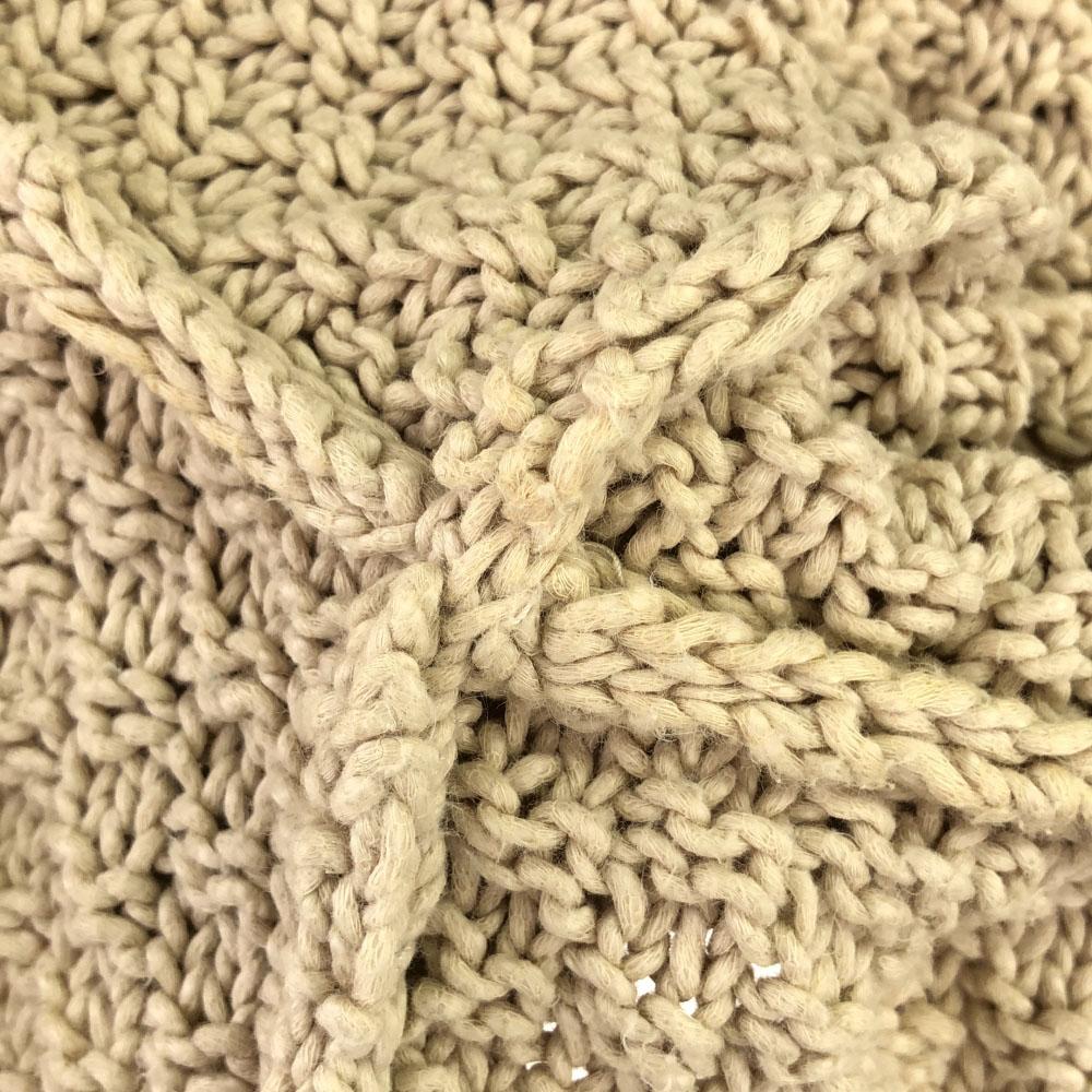 FOXEY Kurzarm Baumwollstrick-Cardigan 40 beige Damen Gebraucht