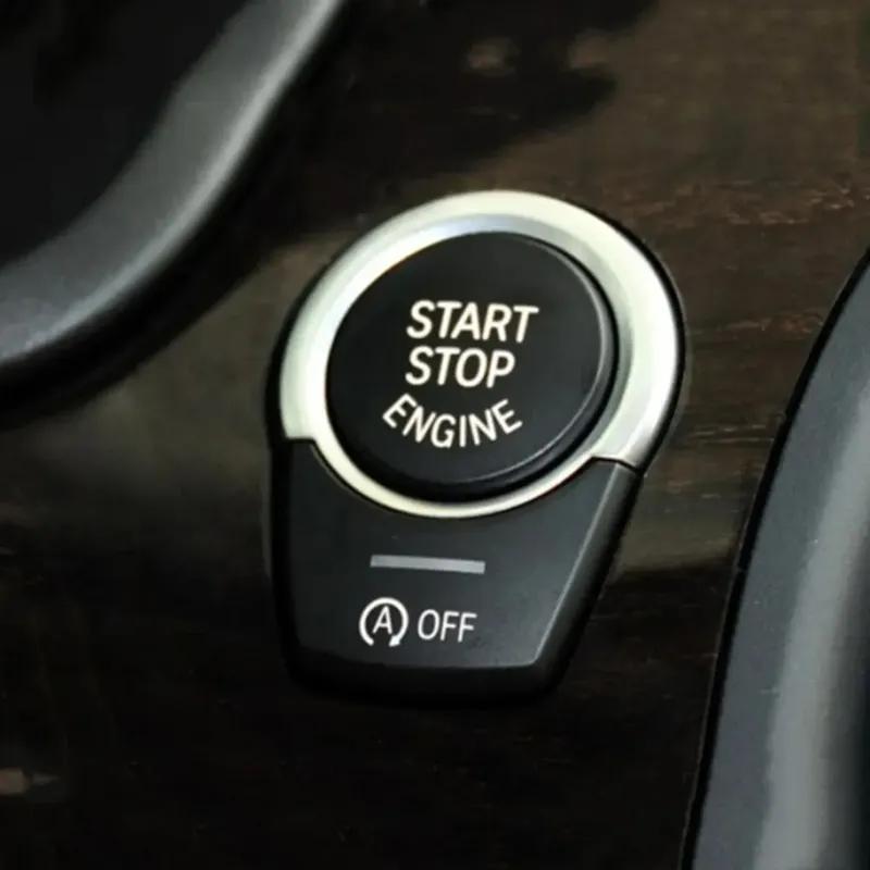 Auto Start Stop Motor Knopf Elektronische Handbremse P Schalter Abdeckung Zierleiste Aufkleber Für BMW F10 F07 F25 F11 F15 F16 X3 X4 X5 X6