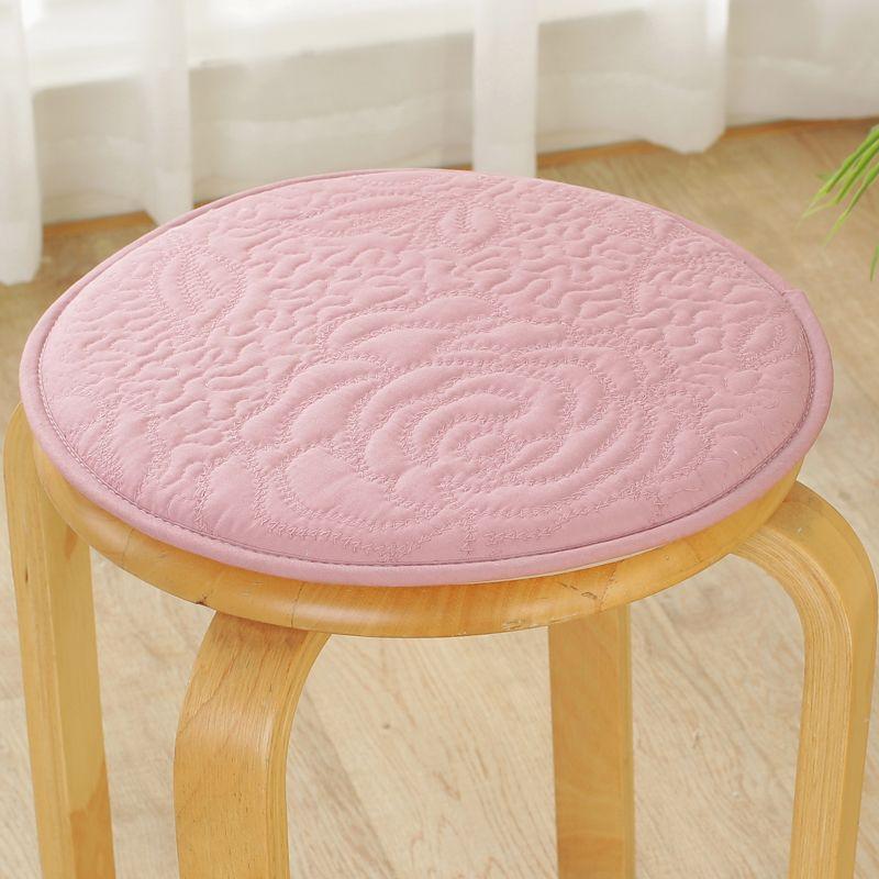 

круглая подушка для стула круглый коврик на все времена года нейтральный нескользящий тканевый утолщенный губчатый валик детский сад гостиная круглый валик для обеденного стула Sponge Pad Wild Rose-skin red Circle diameter 25cm