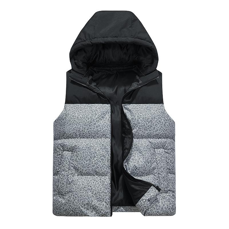 Quality Vest Men's Vest Fat Guy Loose Vest Outdoor Casual Feather Rong Cotton Vest Tide JOOM