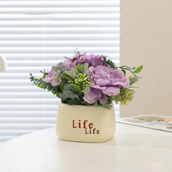 Simulation Bonsai Realistic Non-Withered Aesthetics Decorative Ins Rustic Sunflower Simulation Pot Table