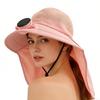 Fashion Solar Fan Cap Light Weight Cooling Fan Hat Large Eave Sunshade Cap For Outdoor Enthusiast Hot Weather Use