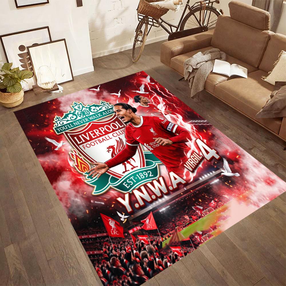 Liverpool Football Club Floor Rug Office Rug Suitable For Entryway Decorate Room Study Room Kitchen Antislip Carpet Office Home Decor