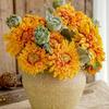 Sunflower Silk Flower Arrangement for Living Room or Dining Table Decor