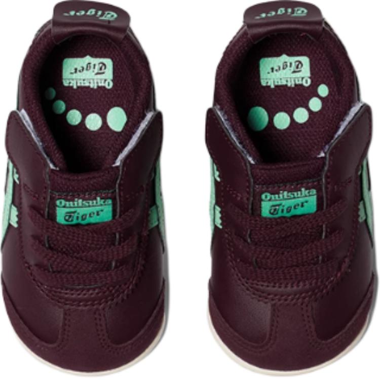 ONITSUKA TIGER Mexico 66 Trendy Sports Non-Slip Wear-Resistant Low-Top Casual Shoes Baby Sneaker Deep-Red Blue 1184A074-500