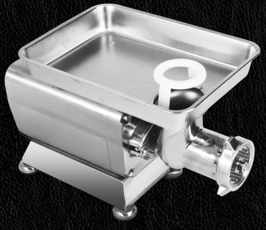 220V Meat Grinder Commercial High Power Automatic Strong Electric Functional Slicer Silk Grain Sausage Table Stainless Steel