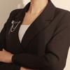 Fashion Clothing Pendants Women Creative Festival Gifts Personality Brooches Star And Crescent Commuter Tassel Pins Accessories Elegant  High Quality