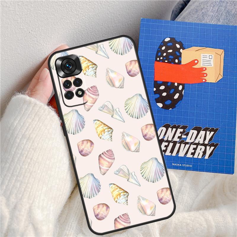Seashell Shell Sea Art Funda For Xiaomi Redmi Note 13 Pro 14 9 10 11 12 9S 10S 11S 12S Redmi 13C 10C 12C 14C Case