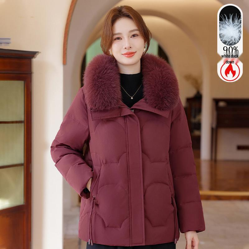 

Stylish Hooded Down Jacket for Young and Mature Women - Winter Windproof Warmth 3XL (115-130 lbs)