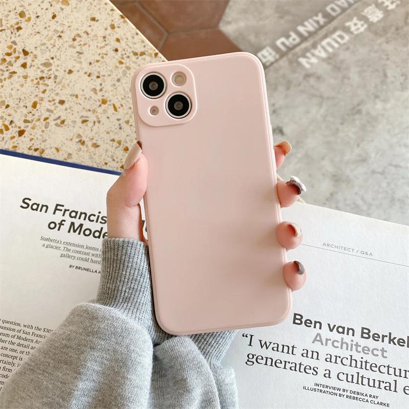 Square Liquid Silicone Soft Phone Case For Xiaomi Poco X7 X6 X5 X4 X3 F3 F4 F5 F6 M3 M4 M5s M6 M7 Pro 4G Shockproof Candy Cover