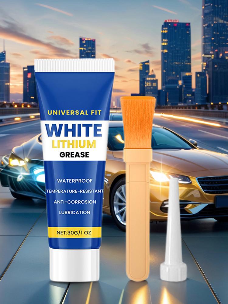 30g White Lithium Grease For Car High-Temperature Resistance Vehicle Lube Auto Gear Lubricating Cream For Car Owners Automotive