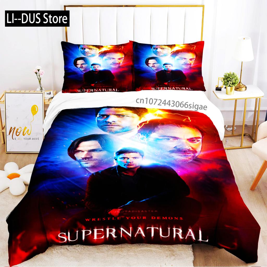 2024 Personality Supernaturalbed Sheet Duvet Pillowcase Bed Sheet Three Piece Bedding Soft Quilt
