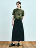 Uniform Bridge Pocket Long Skirt(Womens) Black