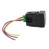 4 Pole 12V Push Button Switch with LED Background Indicator Lights Compatible with Fog Lights DRL LED Light Bar for BR