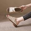 Fashion Women's 2025 Summer Retro Buckle Sandals Hollow Breathable Casual Slippers Comfortable Low Heel Fashion Lightweight Cool Shoes