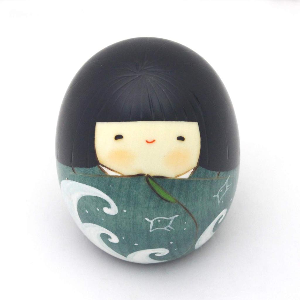 Usaburo Kokeshi Puppe, Made in Japan, Sommer,