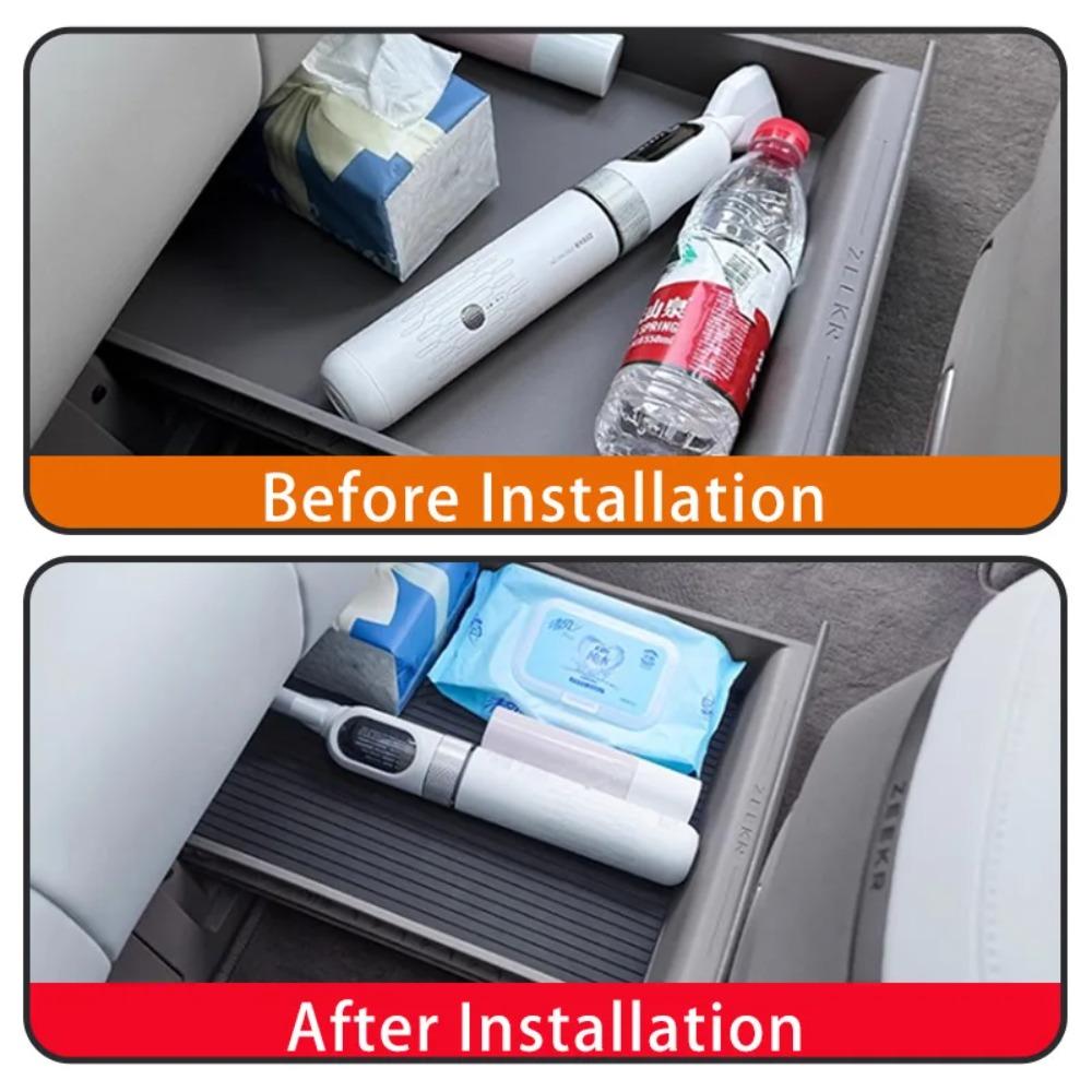 For Zeekr 7X 2024 2025 Rear Seat Storage Box Pad Dust Protection Pad Interior Modification Special Accessories