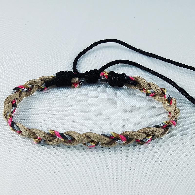 Geometric Multi-Color Handmade Ethnic Woven Hip-Hop Bracelet