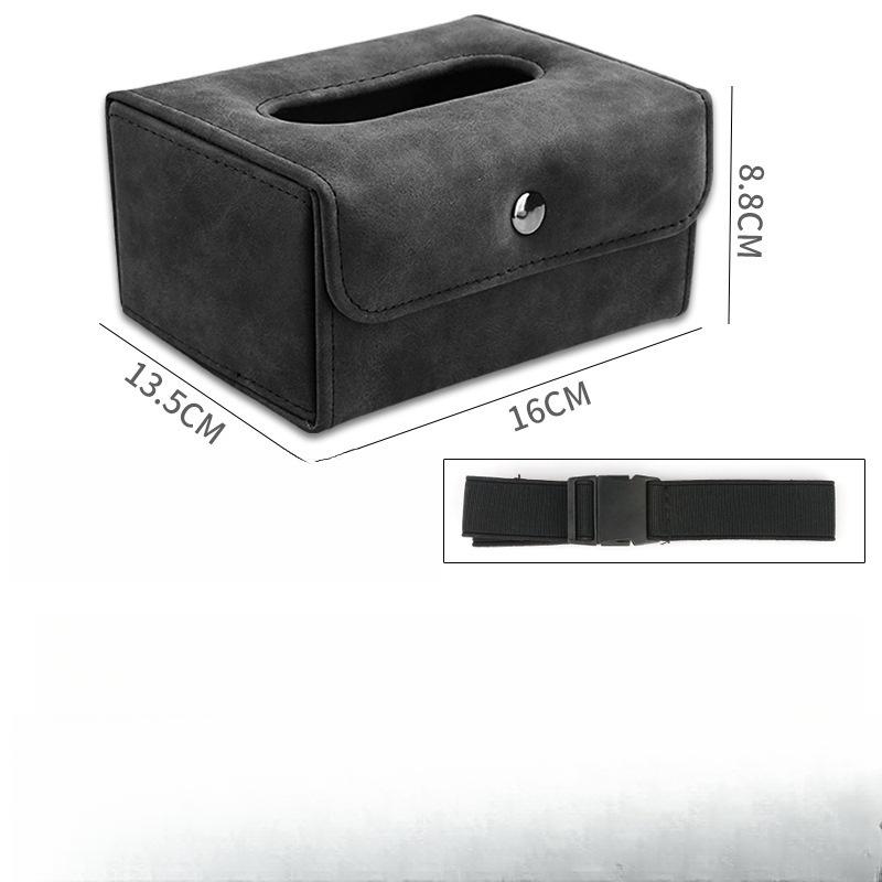 Автомобильная коробка для салфеток Крепление на подголовник сиденья Диспенсер для салфеток в машине Декоративный автомобильный аксессуар