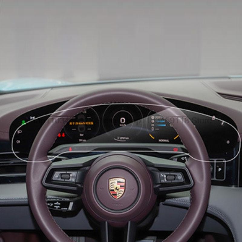 TPU protective film For Porsche Taycan - car trument Dashboard  anti-scratch accessories