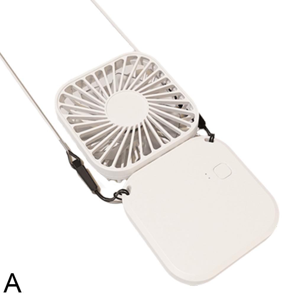 

Мини вентилятор на шею, портативный, складной, USB-перезаряжаемый, бесшумный, многофункциональный ручной настольный вентилятор с повербанком