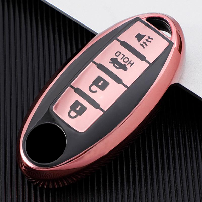 Nissan Key Cover for Sylphy, Qijun, Teana, Qashqai, Tiida, Tuda, Loulan, and Jinke - Premium Shell and Buckle.