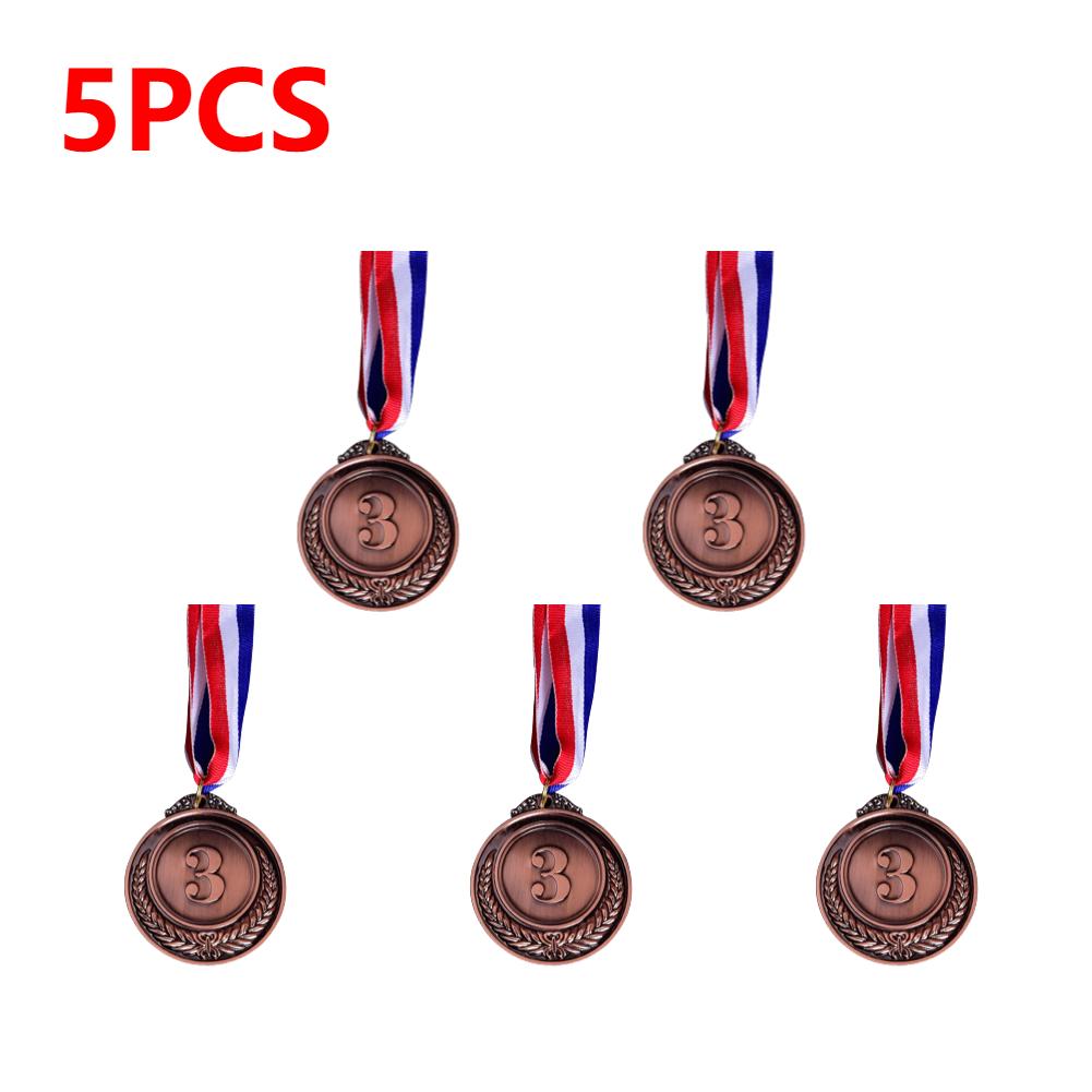 1-10pcs Gold Silver Bronze Prizes Winners Medals Sports Day Competitions Awards Medal Adults Children Outdoor Games Souvenir