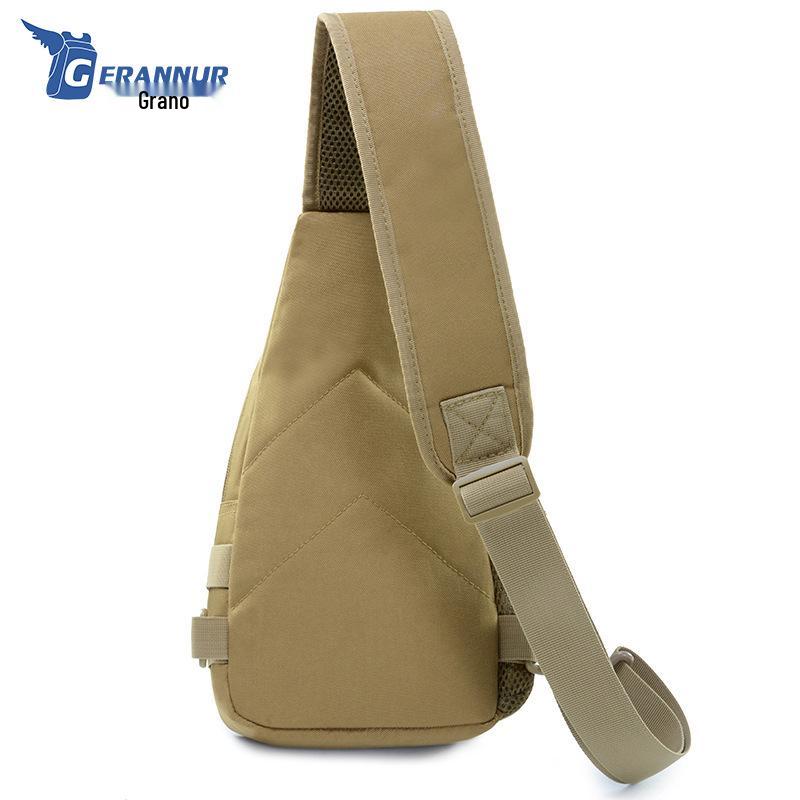 Men's Outdoor Multifunctional Crossbody Chest Bag with Water Bottle Holder - Ideal for Travel, Sports, and Mountaineering