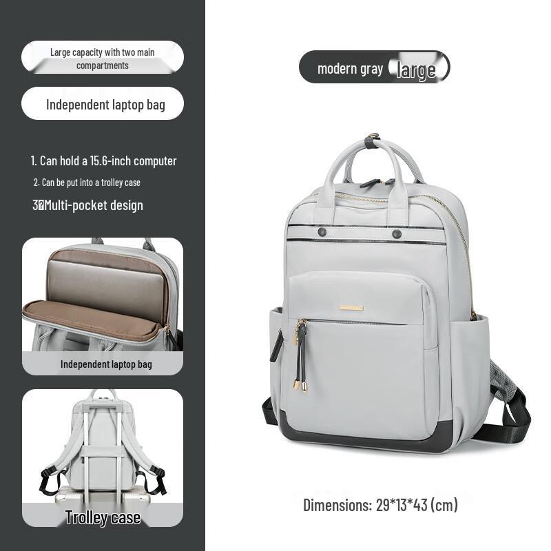 Li Shen Women s Lightweight Nylon Commuter & Travel Backpack Large