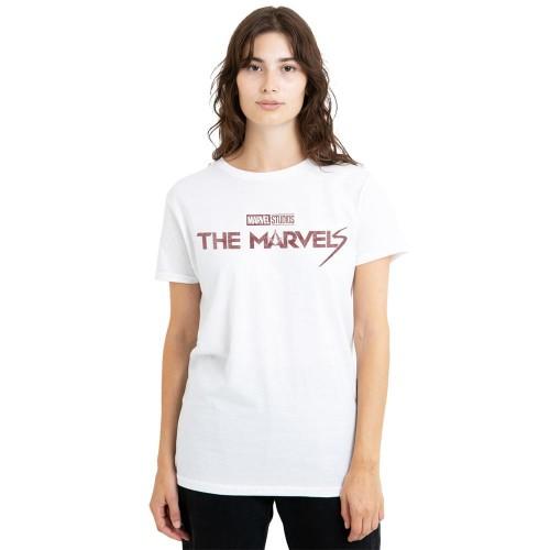 The Marvels Womens/Ladies Distressed Logo T-Shirt