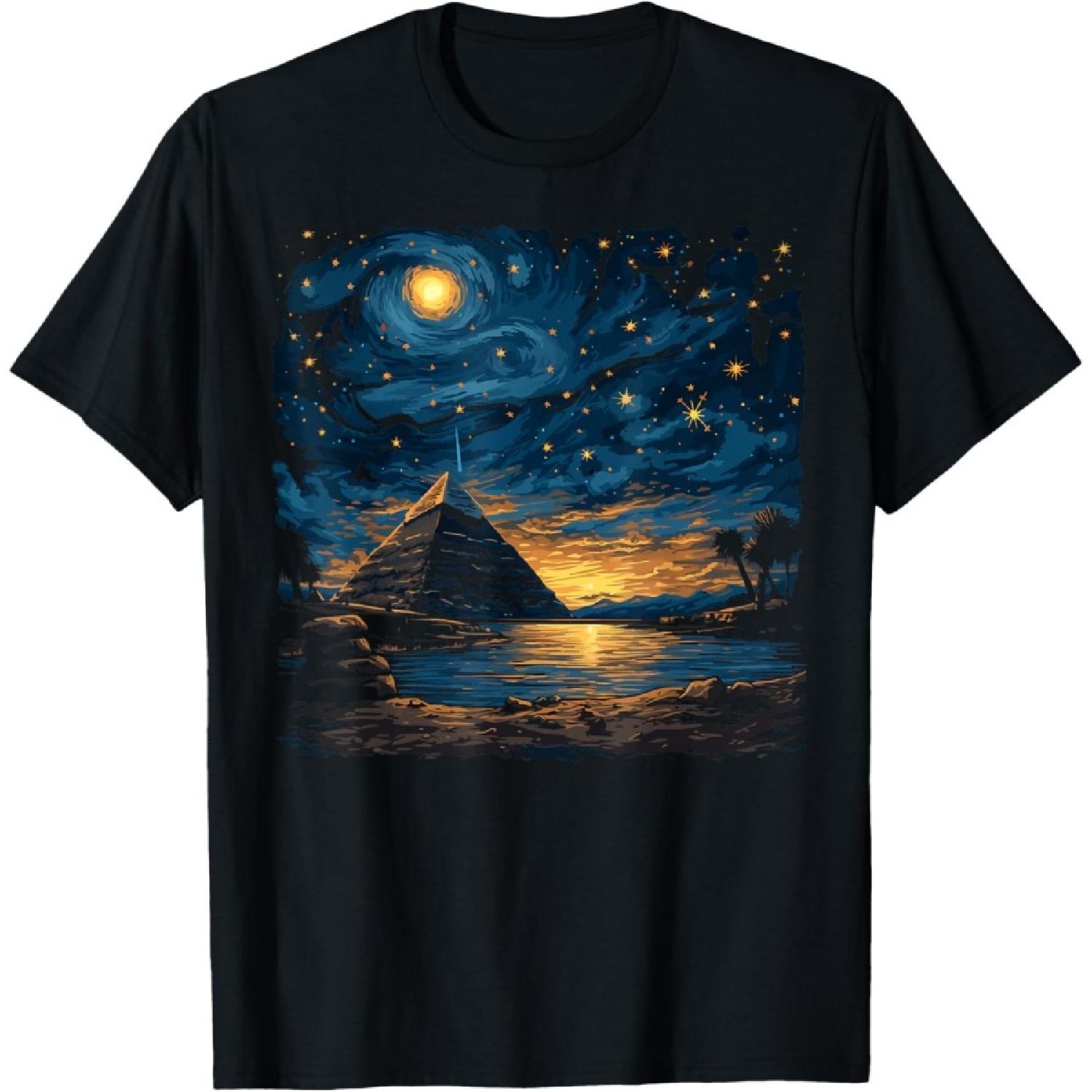 Футболка Ван Гог Египет Египетская Пирамида S