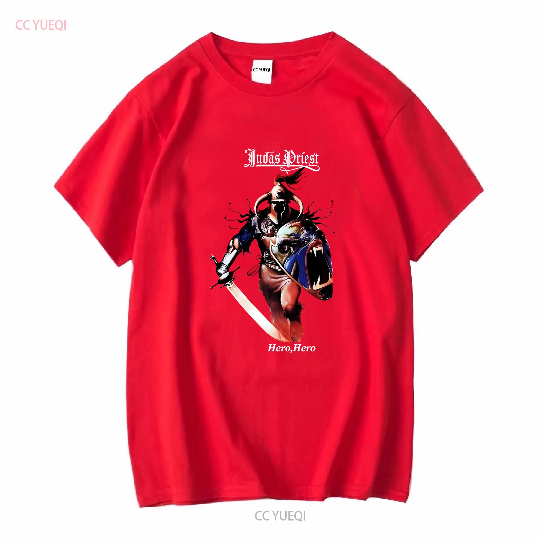 

Cotton T shirt Judas Priest Hero Album Ian Hill Rob Halford Glenn Tipton vintage Washed Versatile Comfortable Unisex Breathable S