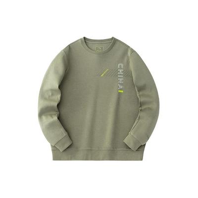 Trainingsserie Buch Rundhals Pullover Sportlich Lässig Sweatshirt Herren sweatshirt Dry-Olive 152417744-4