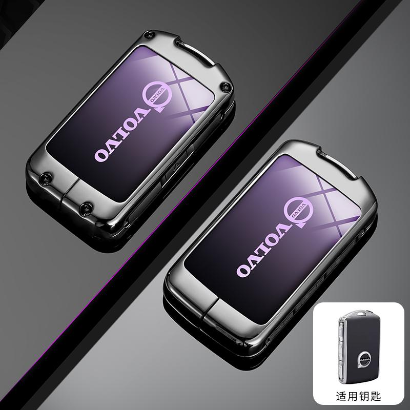 Szwdr4 Zinc Alloy Car Key Case Cover Key Bag Shell Holder For Volvo XC60 XC40 XC90 S90 V60 S60 V90 C40 Polestar 1 Polestar 2 Accessory