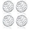 Pack of 4 Food-grade 304 Stainless Steel Mixing Balls Milkshake Protein Powder Shaking Cup Replacement Balls Diameter 5.2cm * Height 4.5cm