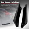 Black For Toyota Rear Bumper Lip Diffuser Splitter Canard Protector Accessories