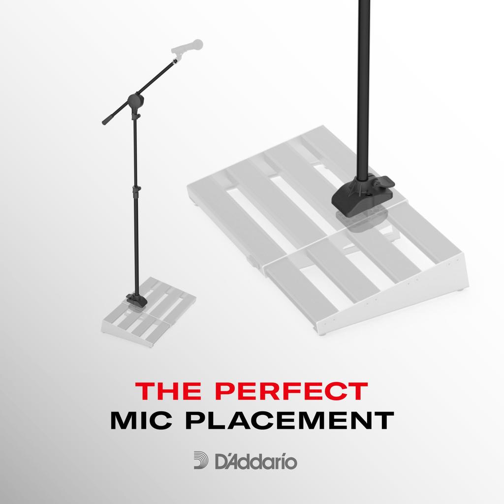 XPND Pedal Board Mic Stand Microphone Stand for D'Addario PW-XPNDPBMS-01 (Boom Pedalboards)