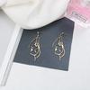 Punk Human Face Drop Earrings For Women Retro Abstract Hollow Out Statement Hand Metal Fashion Dangle Earring Jewelry