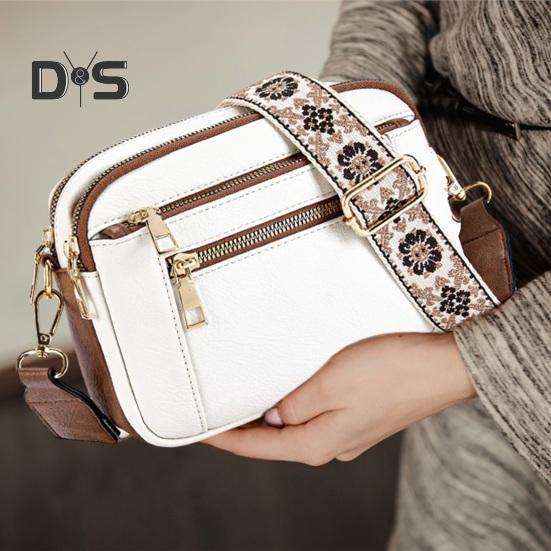 Geantă de umăr mică din piele artificială pentru femei, cu curea reglabilă, pentru călătorii zilnice