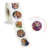 500 Stickers/roll Tiger Animal Stickers Cute Children's DIY Suitcase Scooter Water Cup Roll Stickers