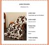 G5Zins Double Layer Cow Print Flannel Blanket for Dorm, Office, Nap, or Sofa Use