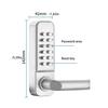 Handvat Keyless Mechanisch Digitaal Deurslot Code Wachtwoord Vergrendeling Zijdig Waterdicht Combinatie Metaal Tuinpoort Hek